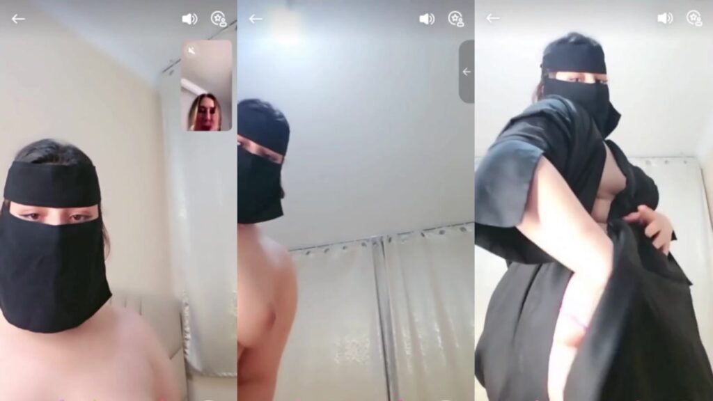 Hot Hijabi Girl Streaming Live Pressing Big Boobs Showing Phat Ass On Tango